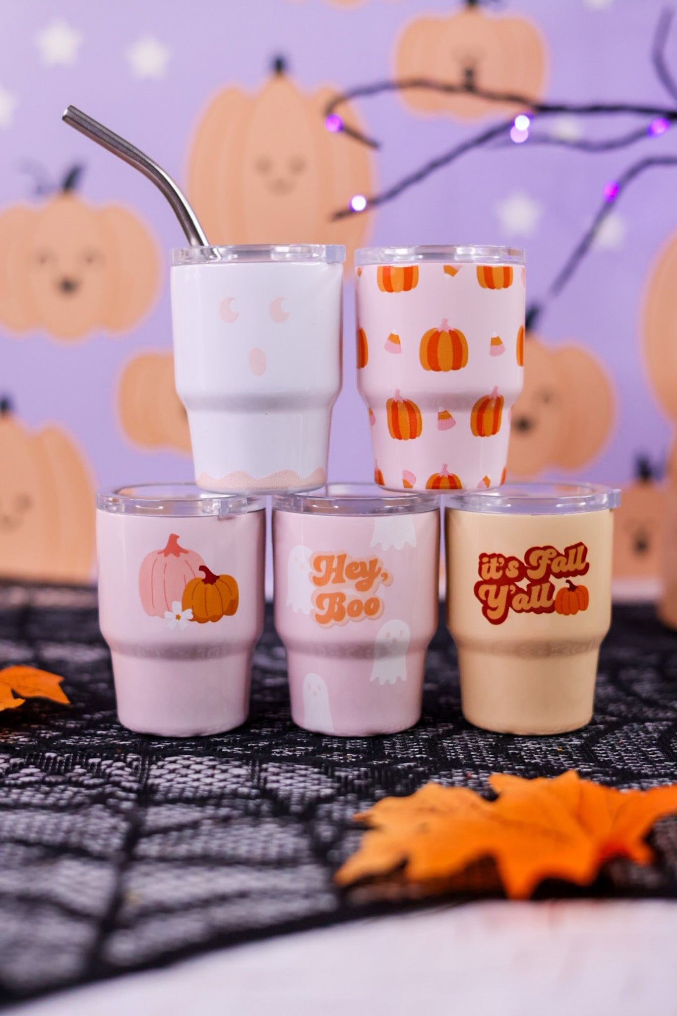 Fall & Halloween 2oz Tiny Tumblers (5 Styles) - Whiskey Skies - THE DARLING EFFECT