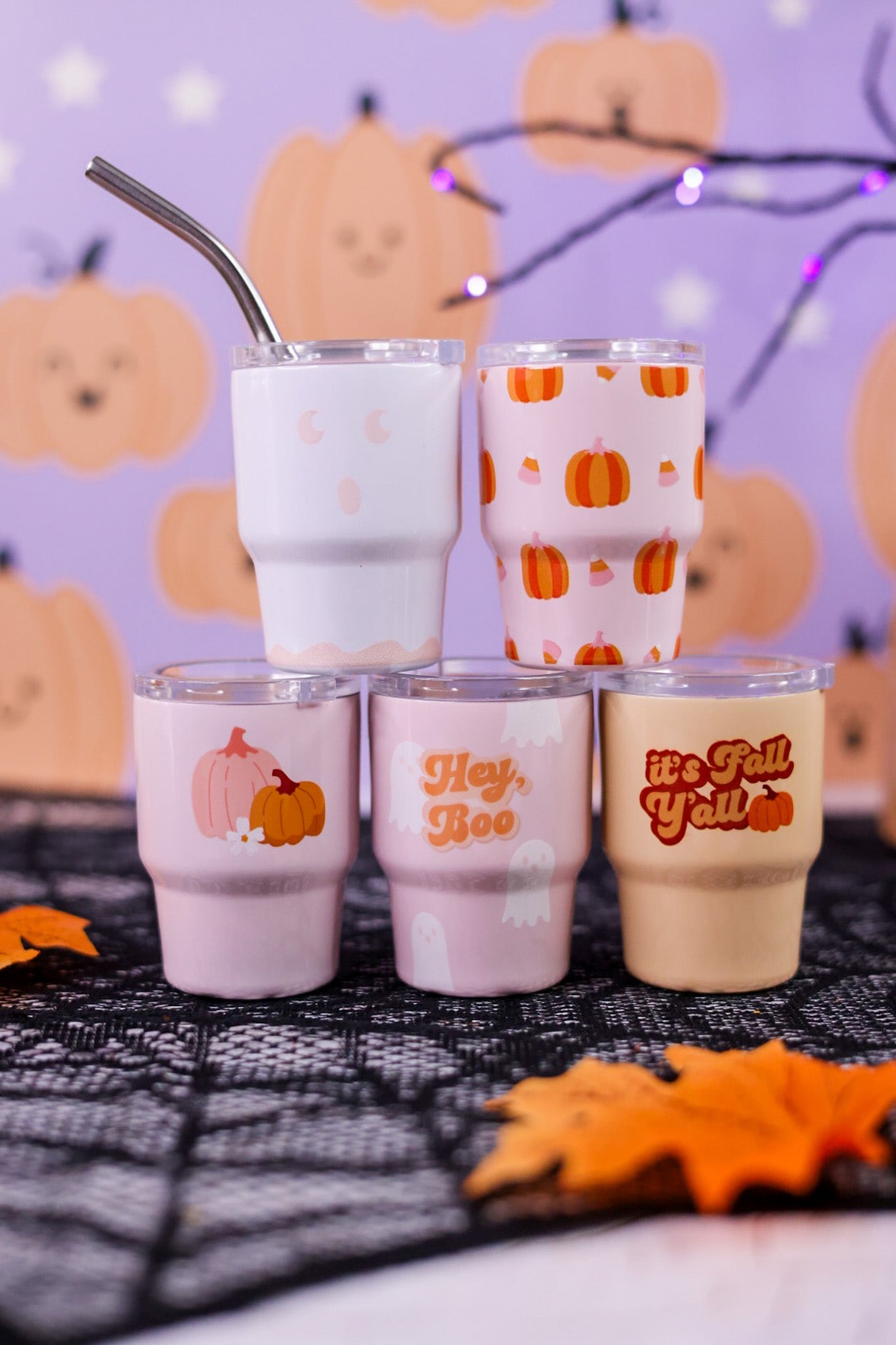 Fall & Halloween 2oz Tiny Tumblers (5 Styles) - Whiskey Skies - THE DARLING EFFECT