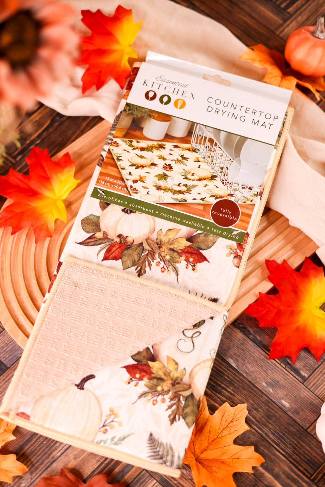 Fall Splendor Kitchen Counter Drying Mat - Whiskey Skies - KAY DEE DESIGNS