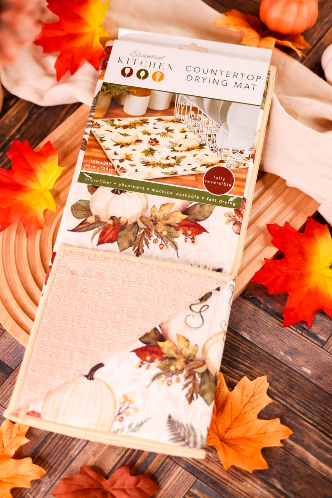 Fall Splendor Kitchen Counter Drying Mat - Whiskey Skies - KAY DEE DESIGNS