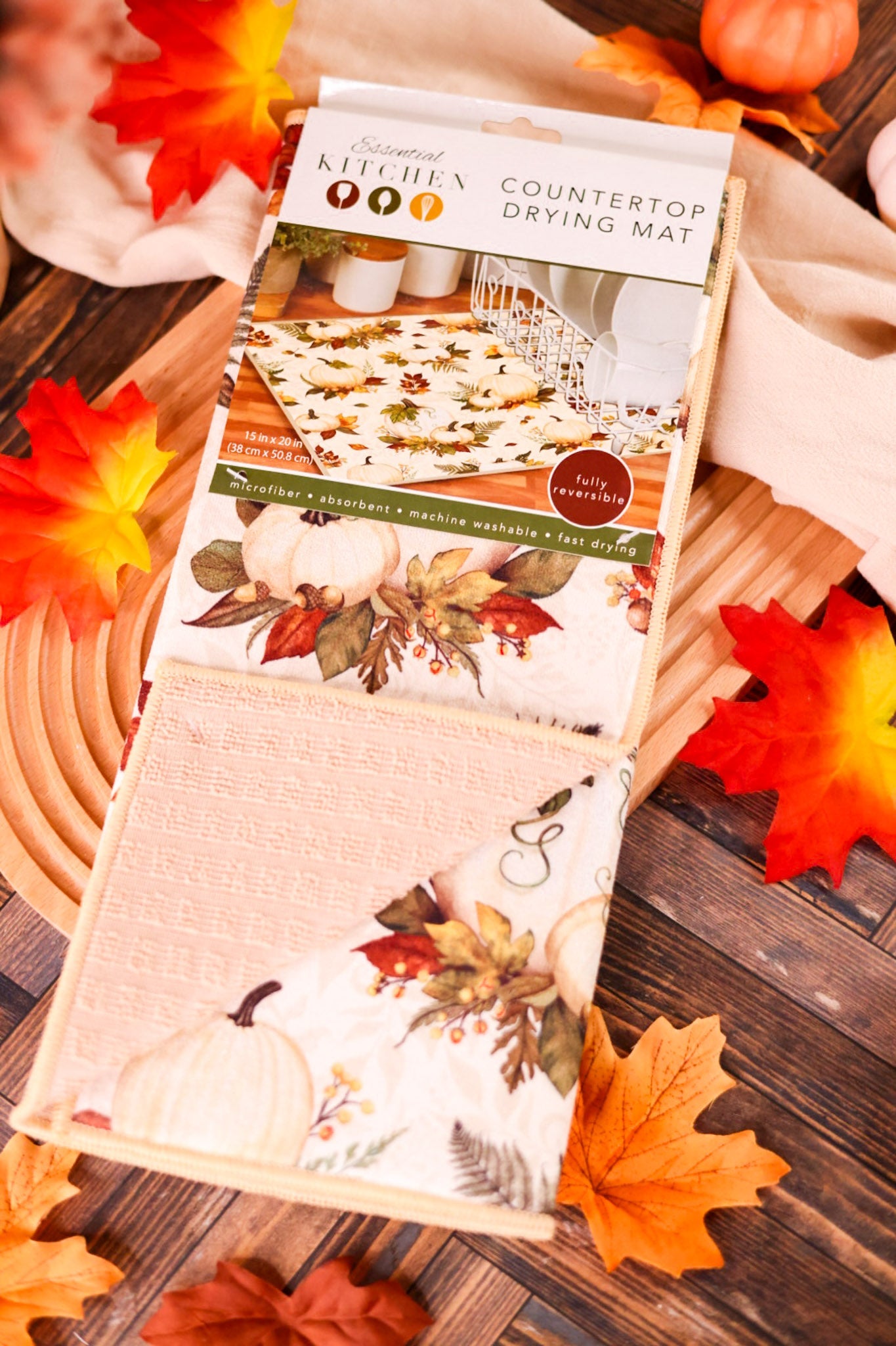 Fall Splendor Kitchen Counter Drying Mat - Whiskey Skies - KAY DEE DESIGNS