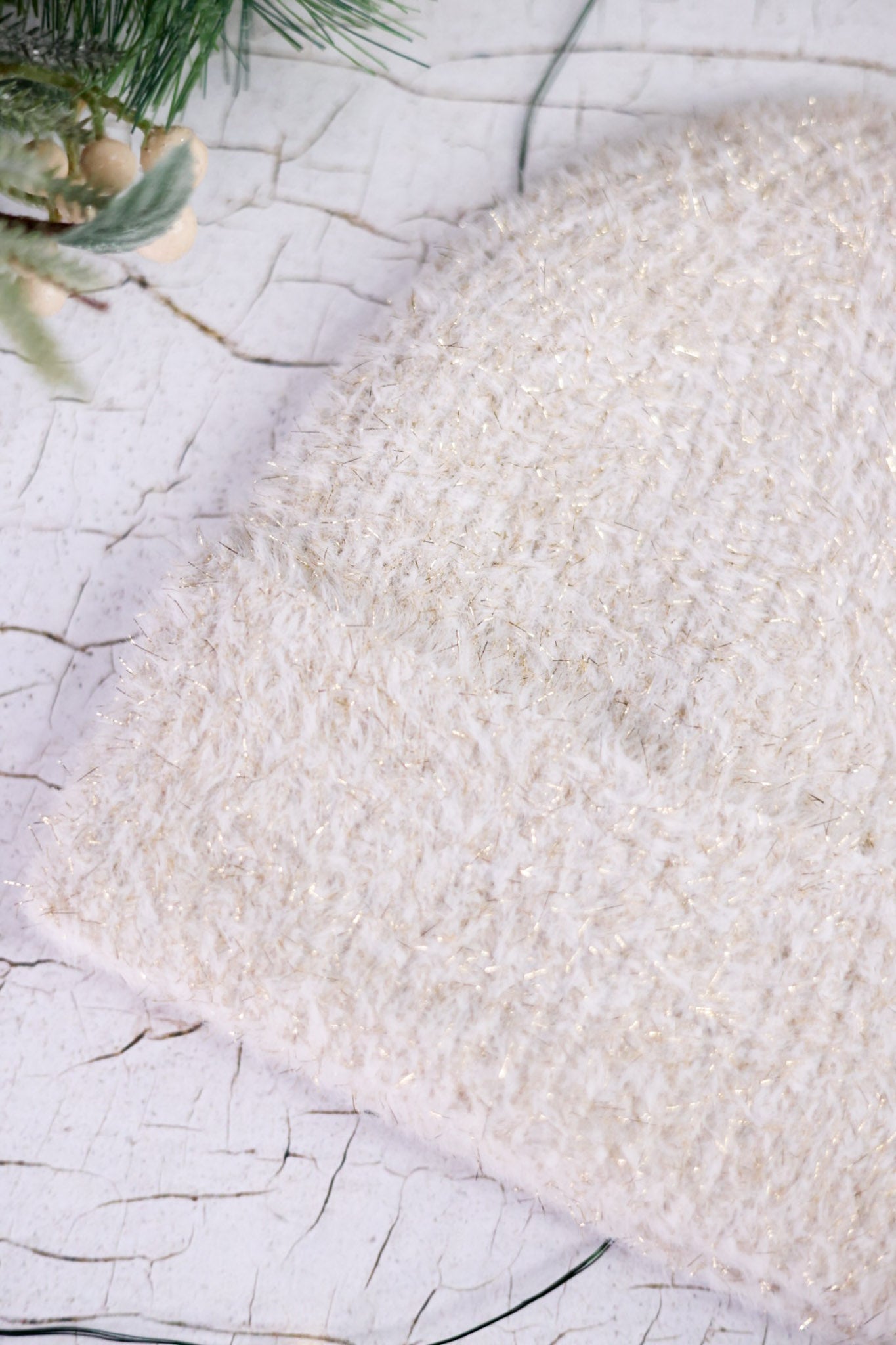 Fantasy Ivory Beanie - Whiskey Skies - SHIRALEAH