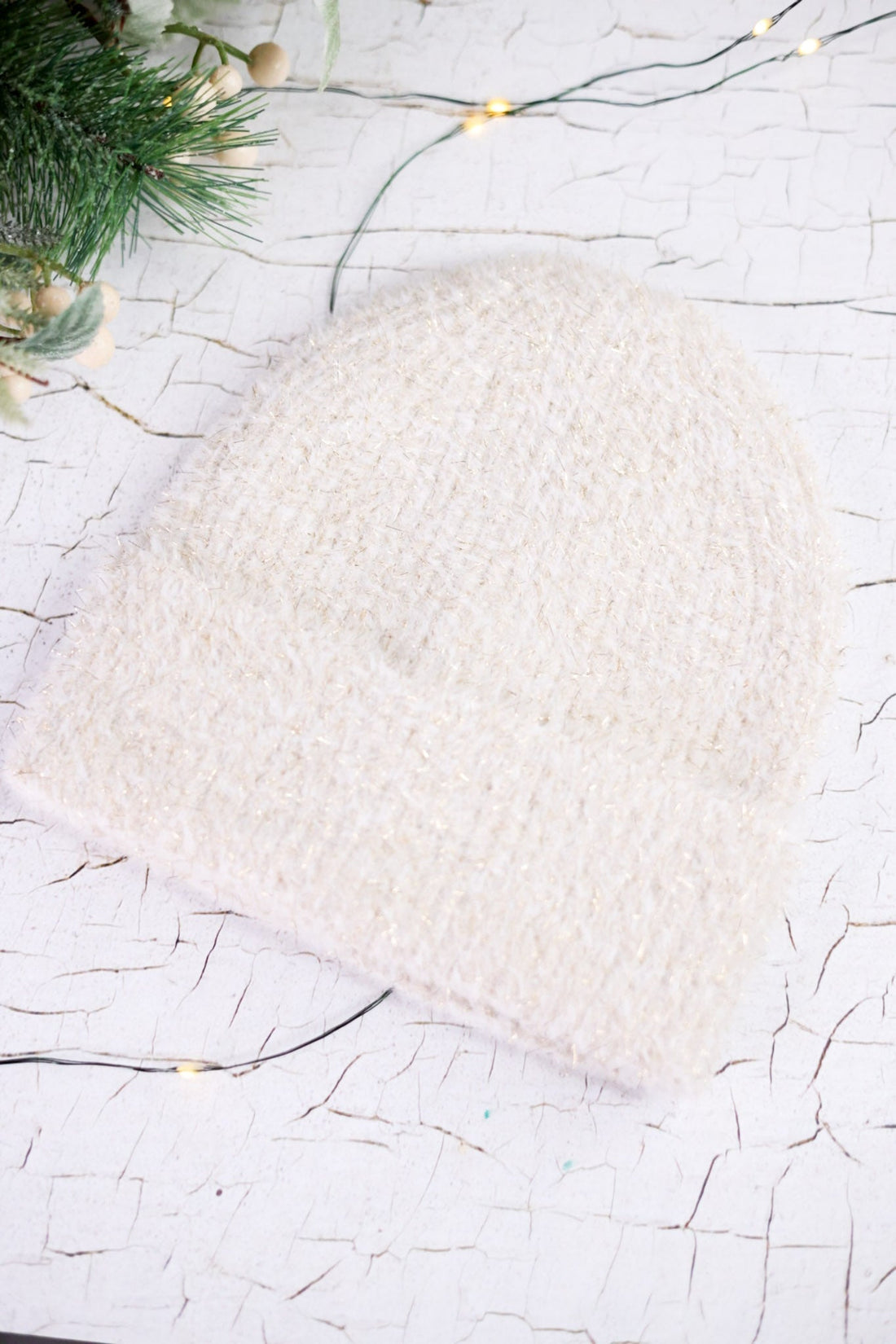 Fantasy Ivory Beanie - Whiskey Skies - SHIRALEAH