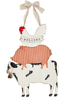 Farm Animal Door Hanger - Whiskey Skies - MUD PIE