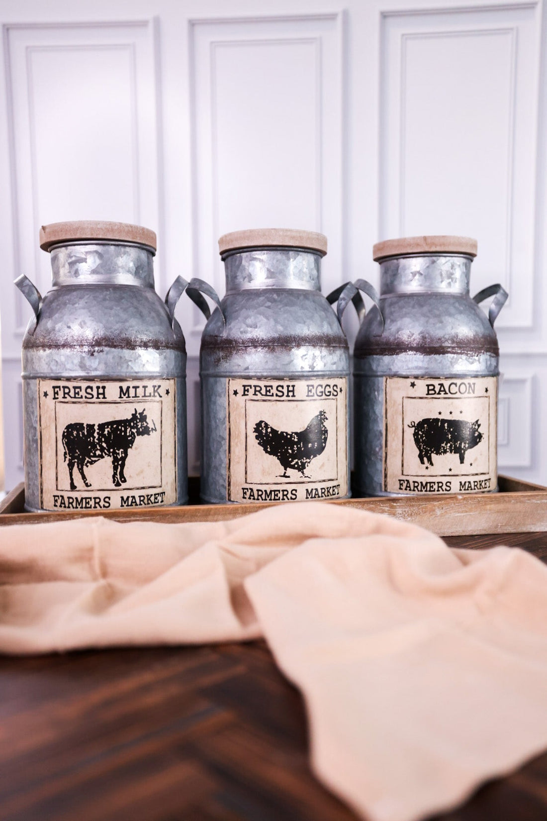 Farmhouse Animal Buckets (Set Of Three) - Whiskey Skies - WT COLLECTION