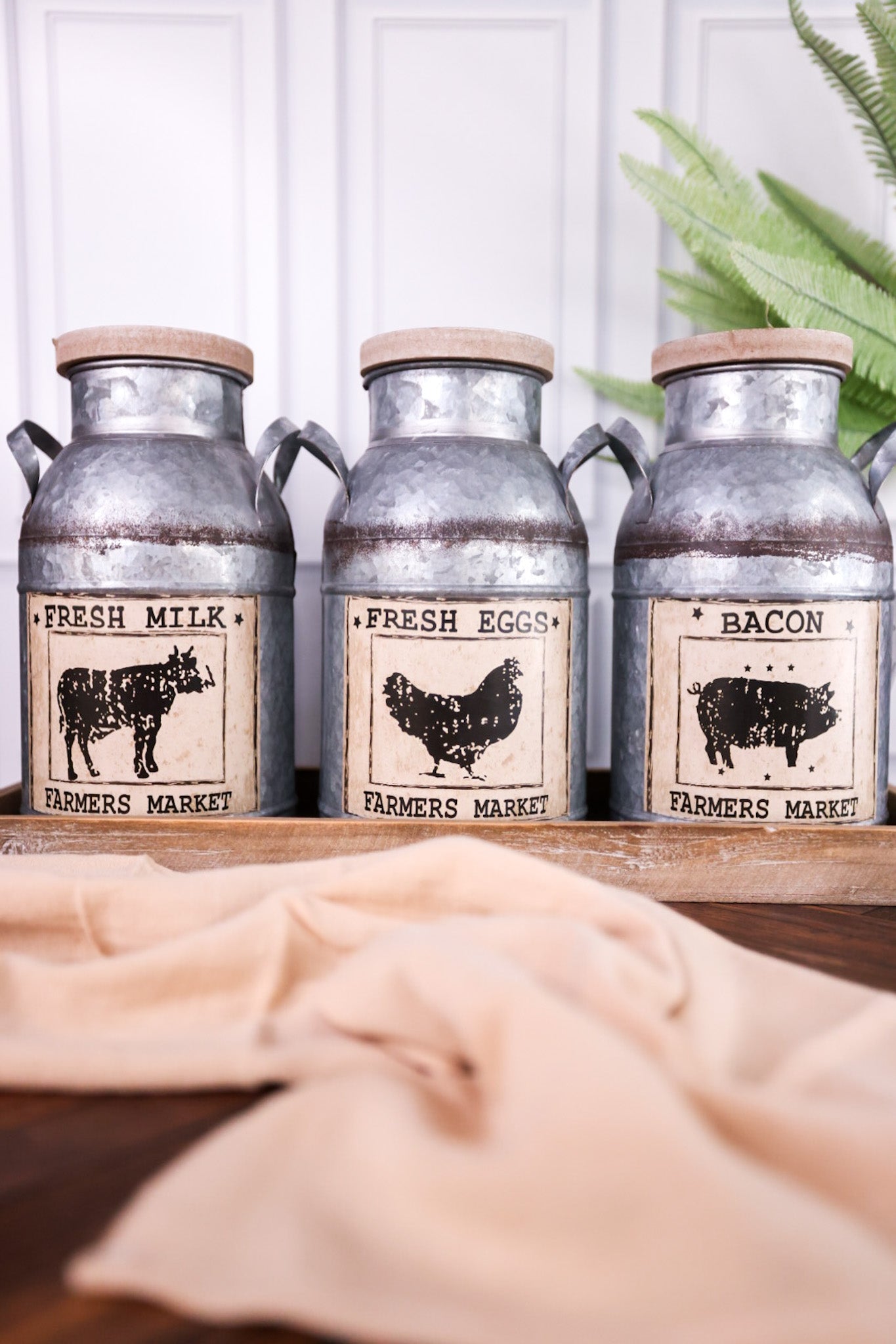 Farmhouse Animal Buckets (Set Of Three) - Whiskey Skies - WT COLLECTION