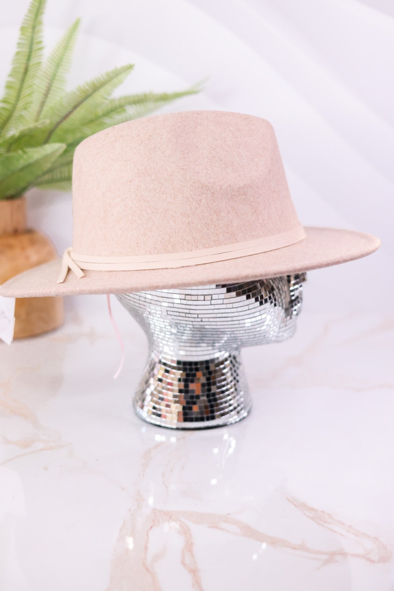 Faux Felt Fedora With Double Wrap Band - Whiskey Skies - SAN DIEGO HAT COMPANY