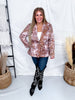 Faux Fur Cow Print Blazer With Turquoise Concho Buttons - Whiskey Skies - STERLING KREEK