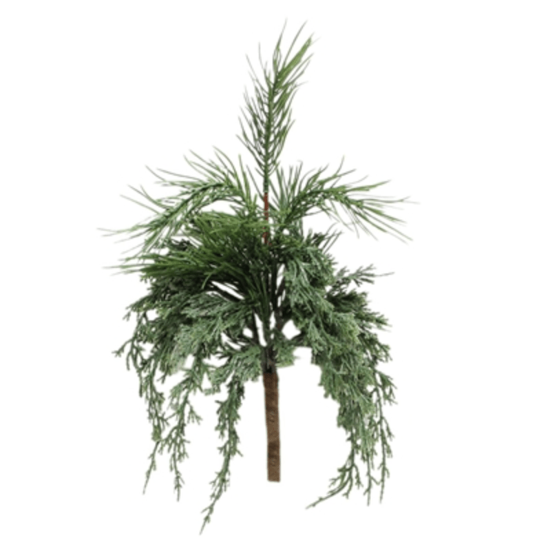 Faux Juniper & Pine Pick - Whiskey Skies - WT COLLECTION