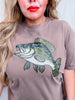 Faux Rhinestone Bass Graphic Tee - Whiskey Skies - THE LATTIMORE CLAIM