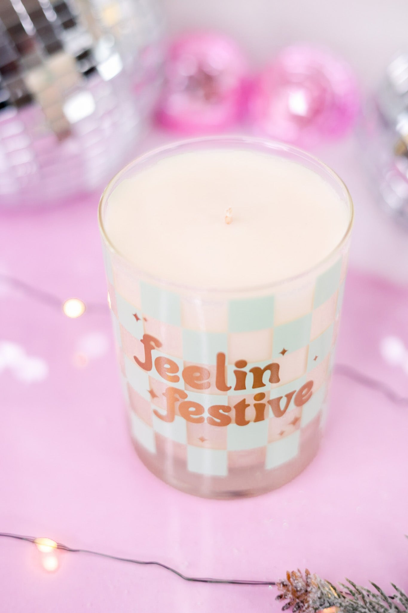 Feelin' Festive Rock Glass Candle - Whiskey Skies - TALKING OUT OF TURN