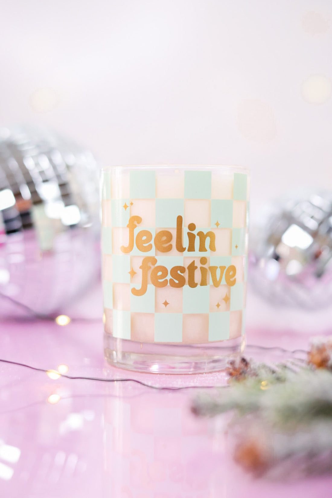 Feelin' Festive Rock Glass Candle - Whiskey Skies - TALKING OUT OF TURN