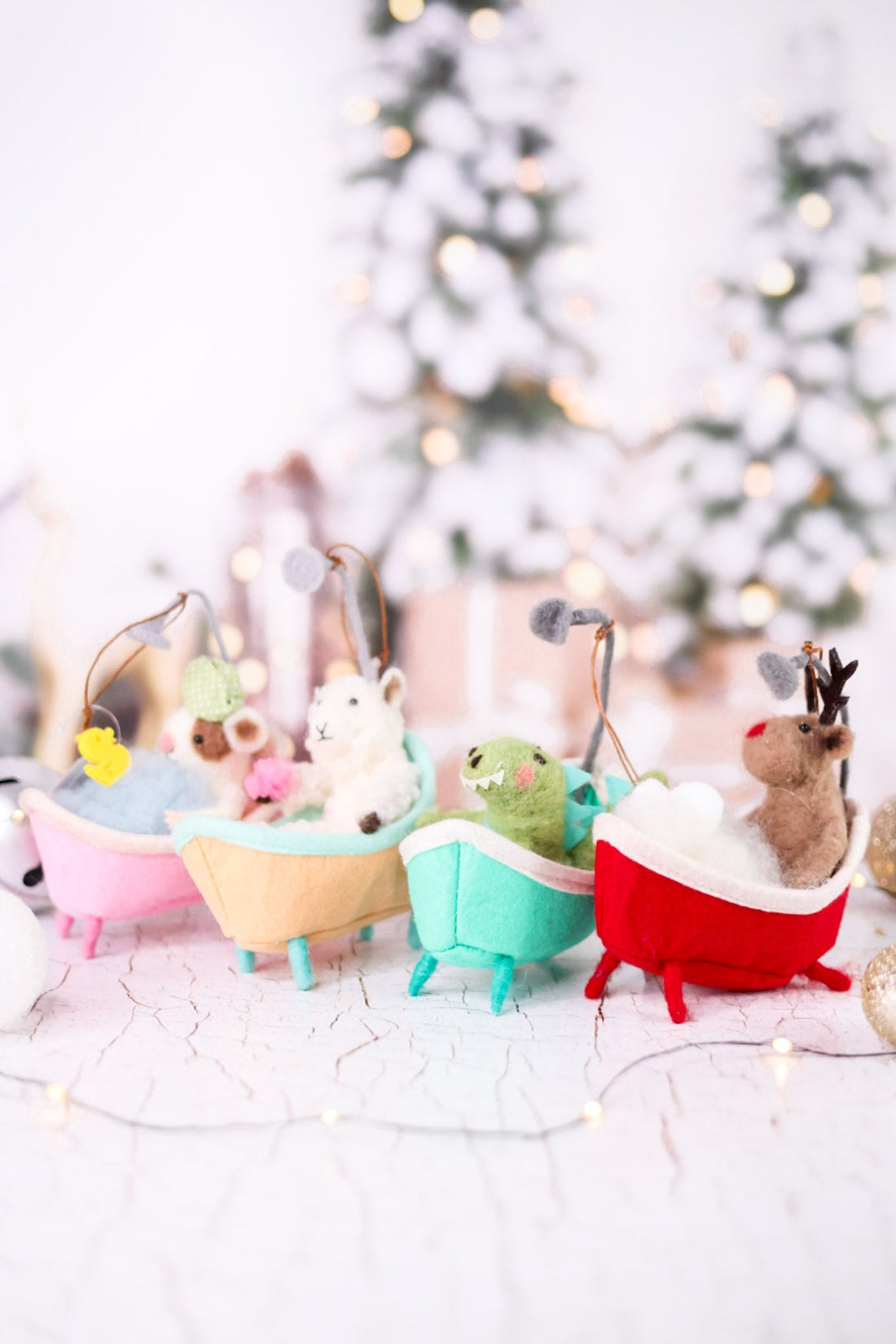 Felt Bathtub Critter Christmas Ornaments - Whiskey Skies - 180 DEGREES