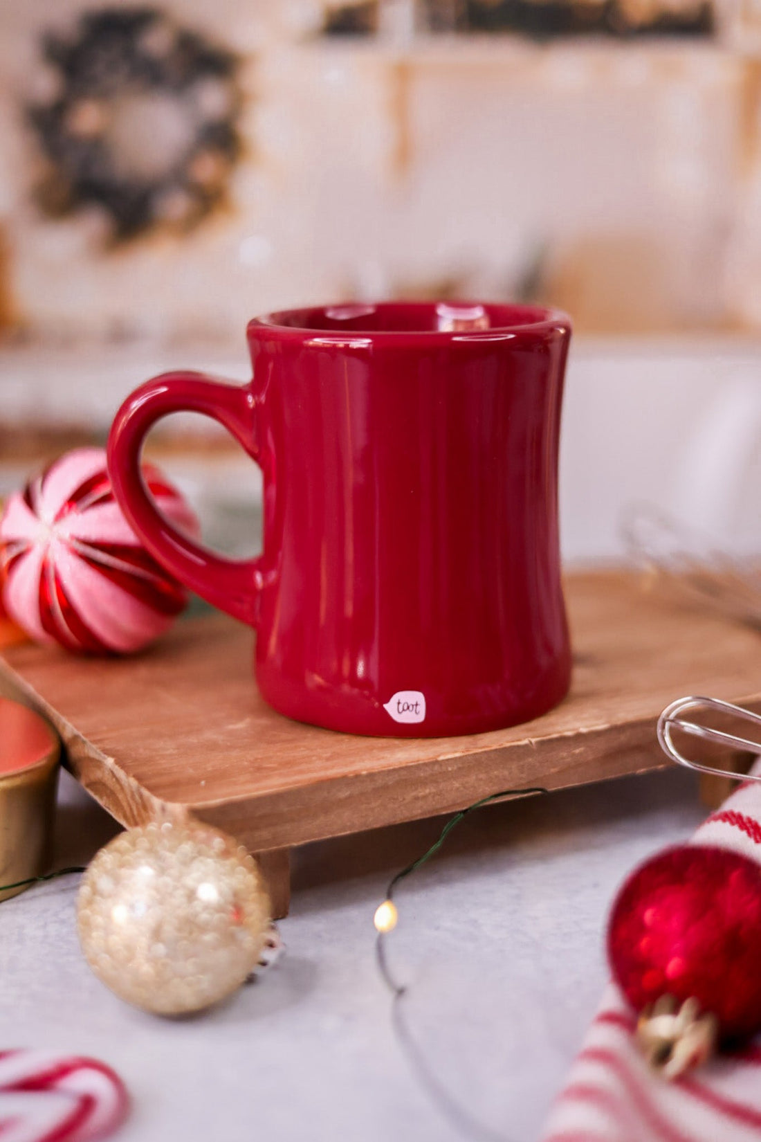 Festive As F*ck Holiday Diner Mug - Whiskey Skies - TALKING OUT OF TURN