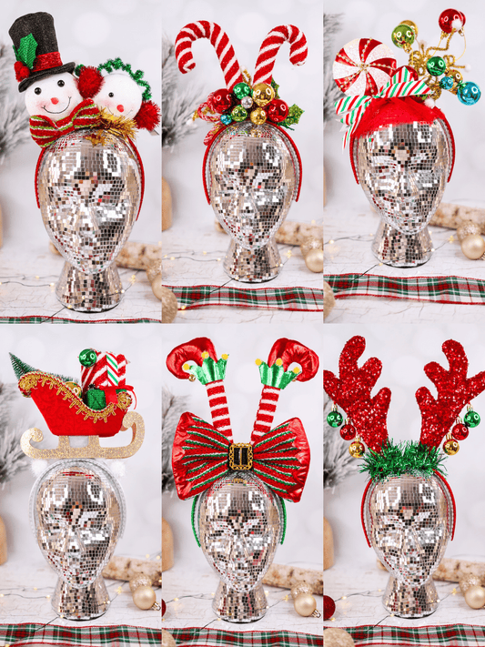 Festive Christmas Headbands (6 Styles) - Whiskey Skies - 180 DEGREES