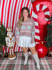 Festive Fluffy Christmas Tree Sweater In Gingerbread - Whiskey Skies - ADORA