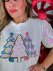 Festive Forest Top With Sequin Sleeves - Whiskey Skies - SOUTHERN GRACE