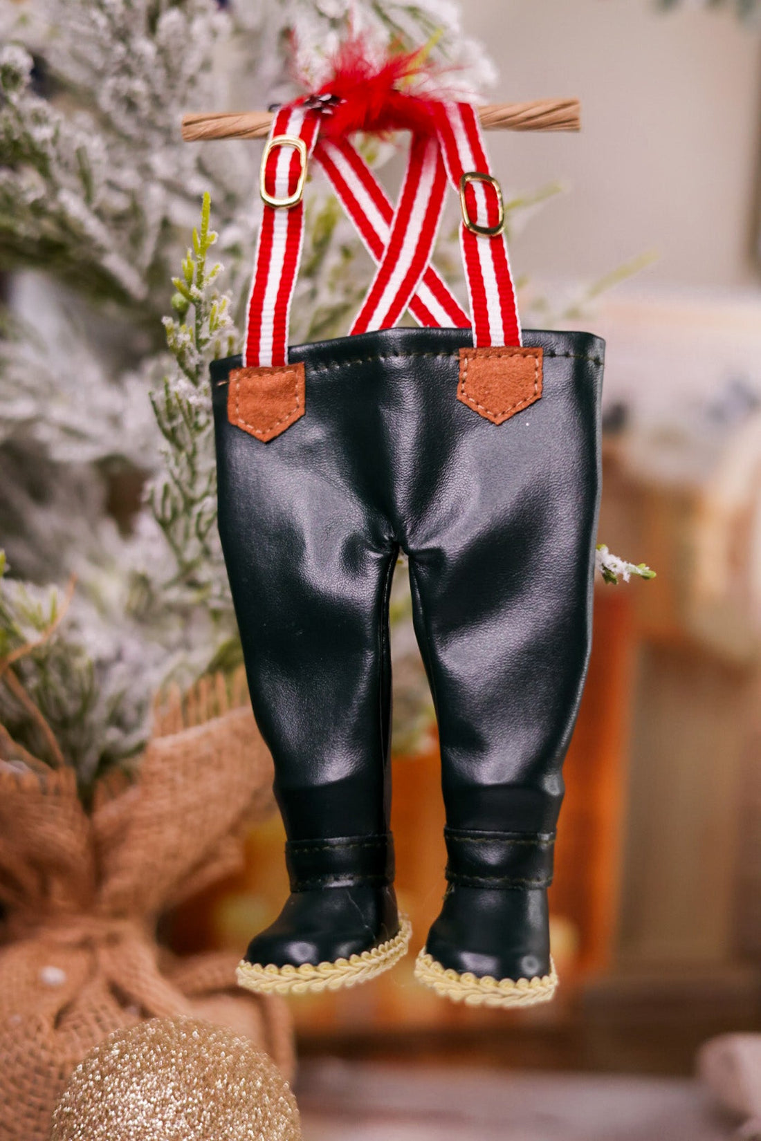 Fisherman Waders Christmas Ornament (2 Colors) - Whiskey Skies - 180 DEGREES