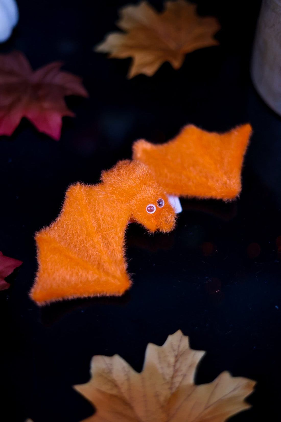 Flocked Bats Halloween Ornament (6 Colors) - Whiskey Skies - 180 DEGREES