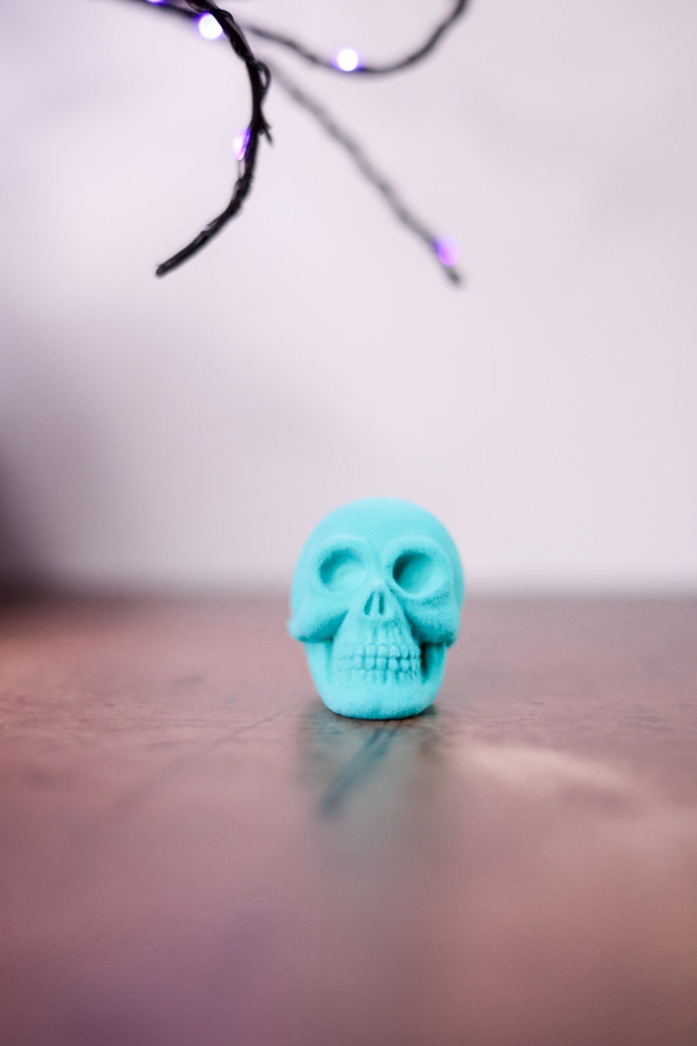 Flocked Halloween Skull's (4 Colors) - Whiskey Skies - C & F ENTERPRISES