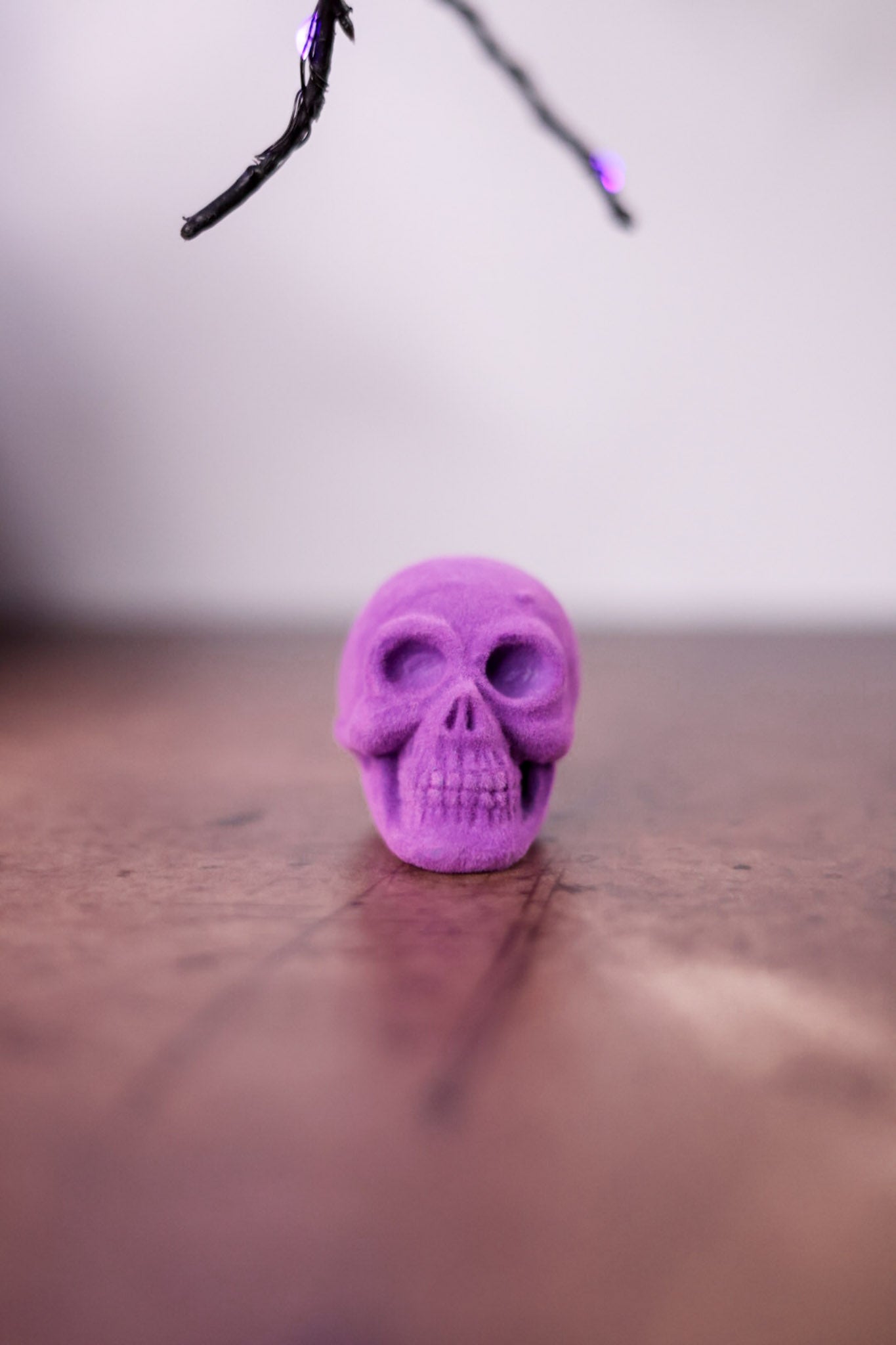 Flocked Halloween Skull's (4 Colors) - Whiskey Skies - C & F ENTERPRISES