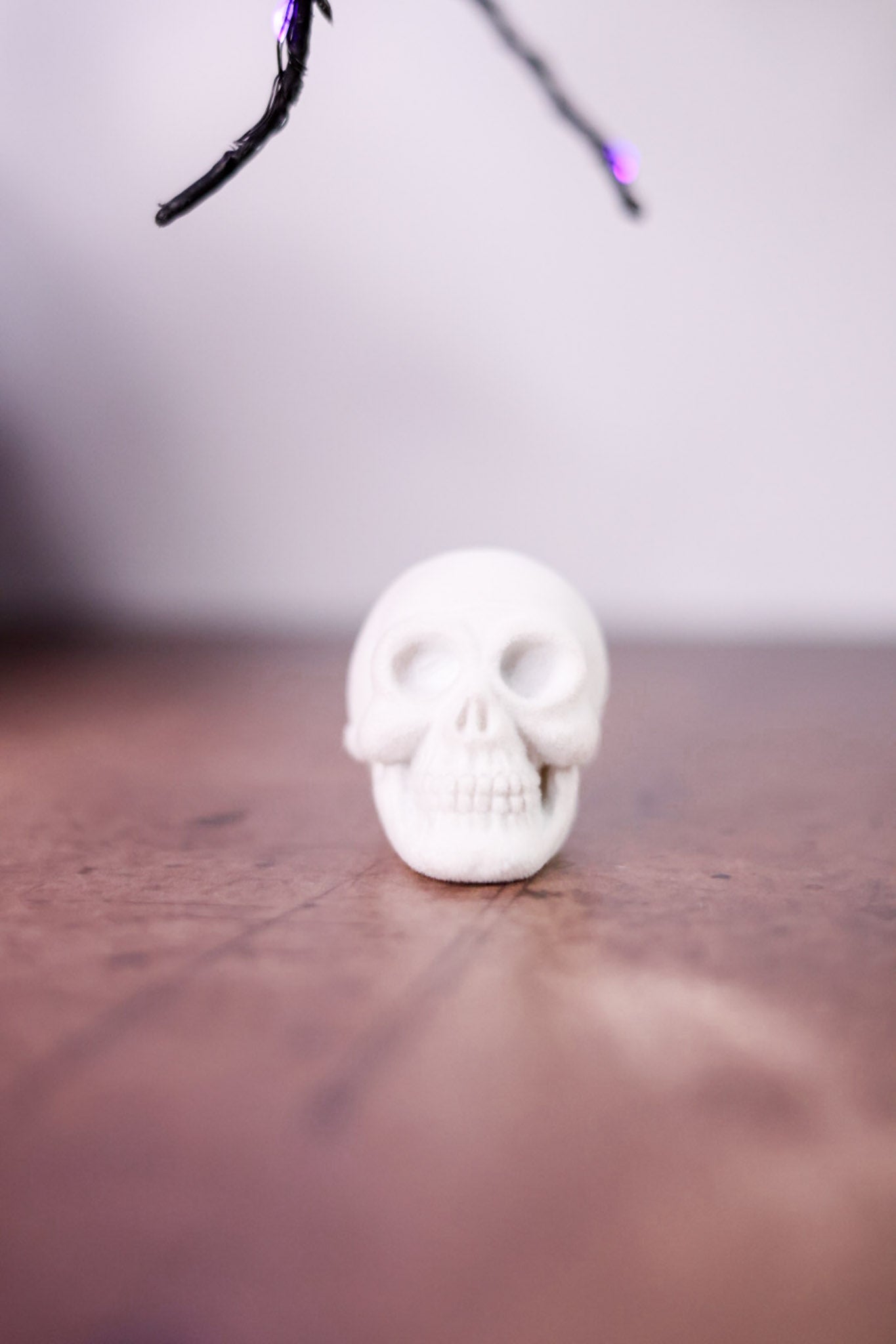 Flocked Halloween Skull's (4 Colors) - Whiskey Skies - C & F ENTERPRISES