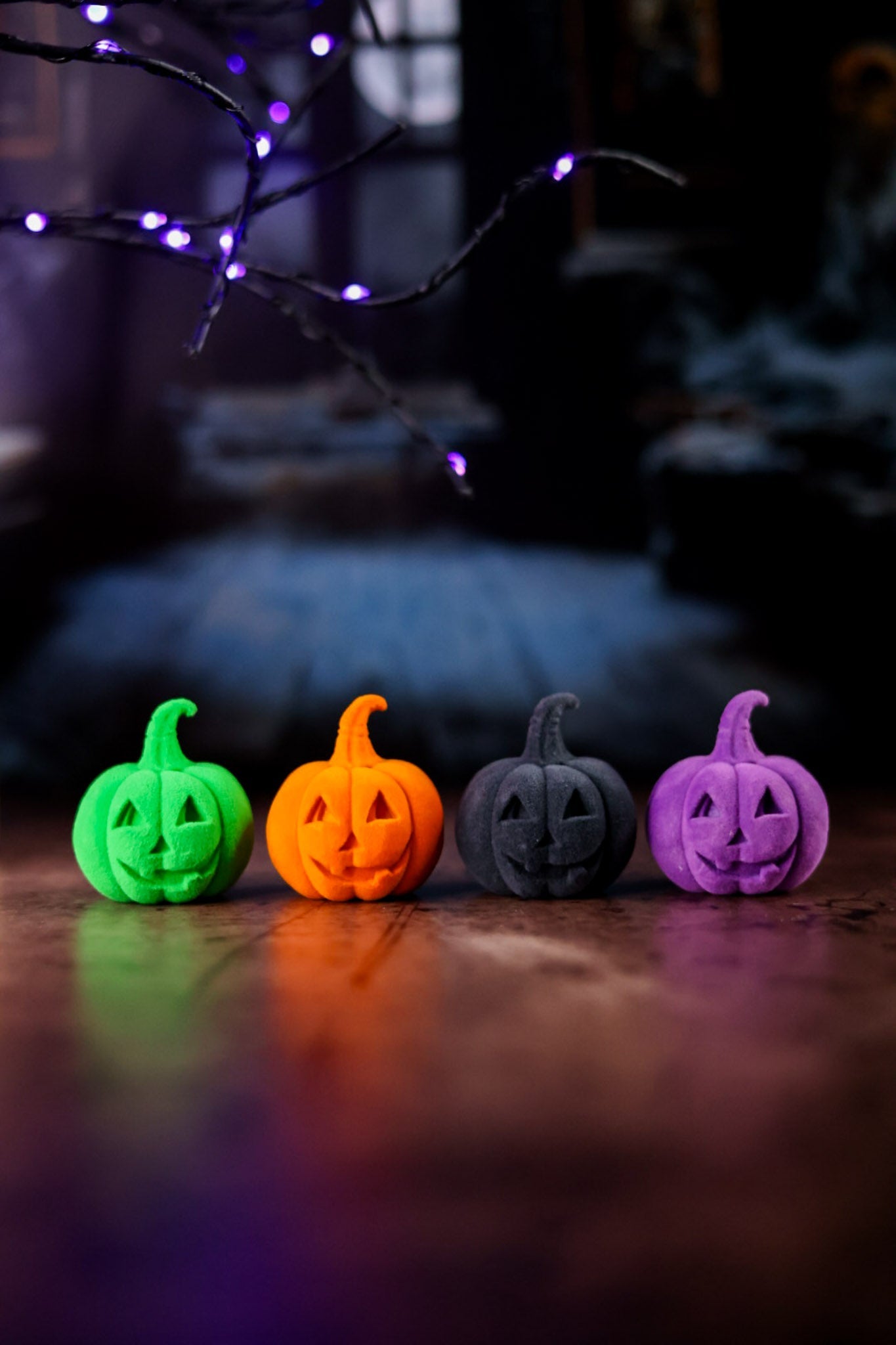 Flocked Jack - O - Lantern's (4 Colors) - Whiskey Skies - C & F ENTERPRISES