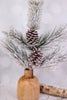 Flocked Pine and Cone Spray - Whiskey Skies - SULLIVANS