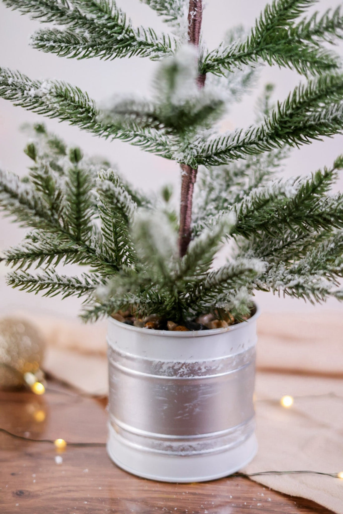 Flocked Pine Potted Tree - Whiskey Skies - SPECIAL T IMPORTS INC