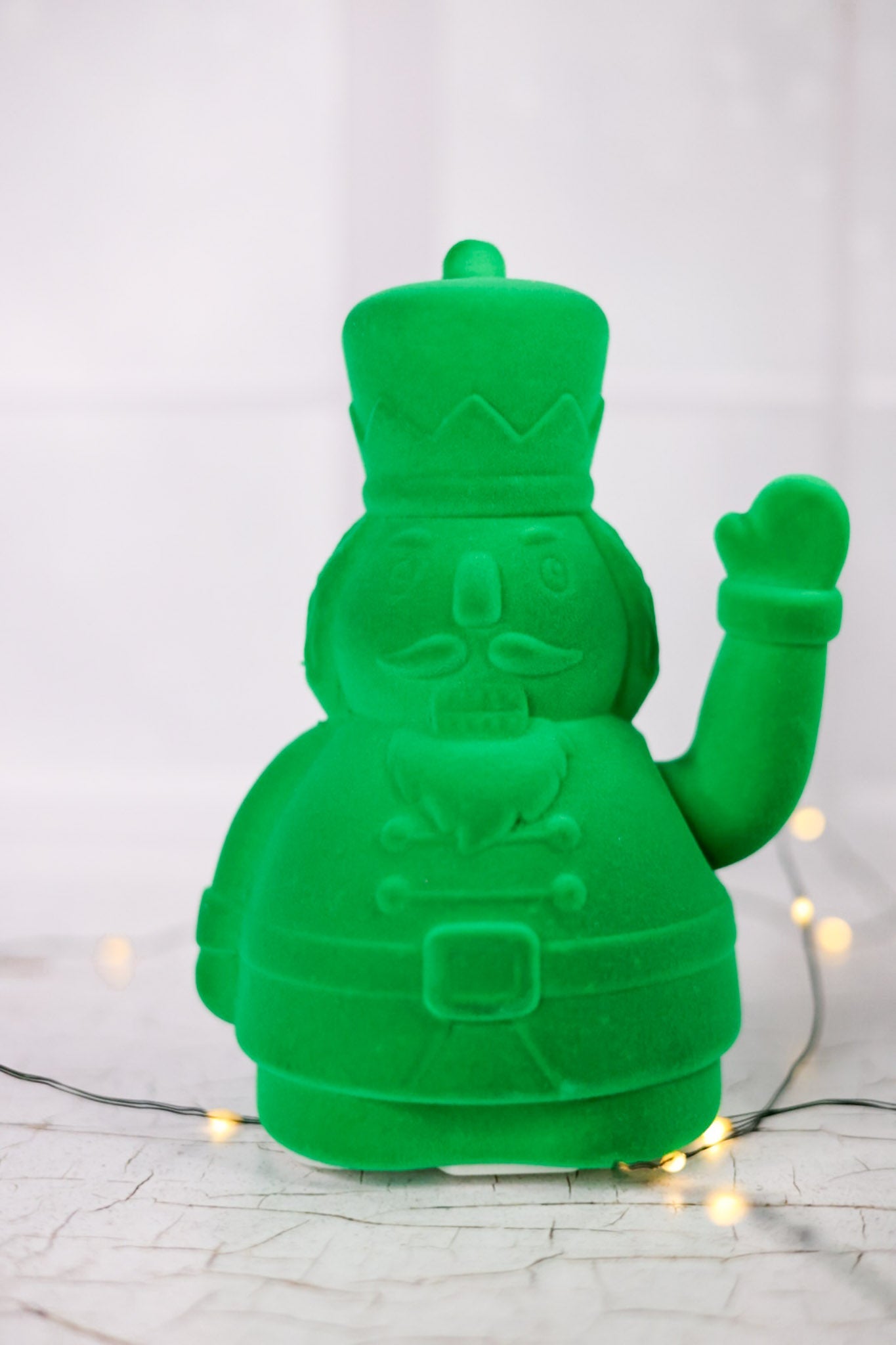 Flocked Waving Nutcracker Table Top Decor (6 Colors) - Whiskey Skies - ONE HUNDRED 80 DEGREES