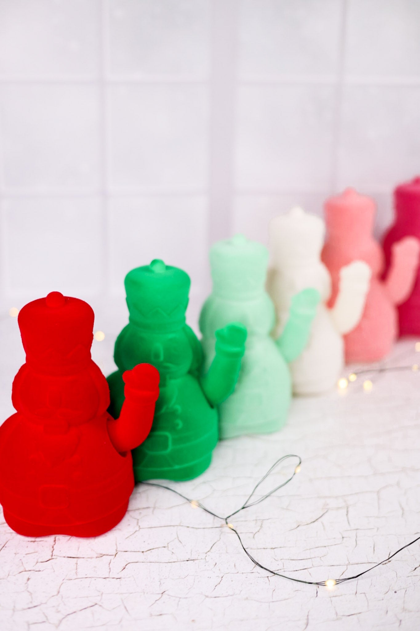 Flocked Waving Nutcracker Table Top Decor (6 Colors) - Whiskey Skies - ONE HUNDRED 80 DEGREES