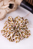 Floral Checkered Jumbo Scrunchie - Whiskey Skies - KAXI