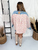 Floral Corduroy Washed Denim Mix & Match Shirt - Whiskey Skies - BIBI