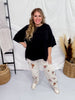 Floral Embroidered Grey Jeans - Whiskey Skies - OLI & HALI