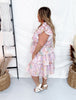Floral Eyelet Lace Tiered Dress - Whiskey Skies - GEEGEE