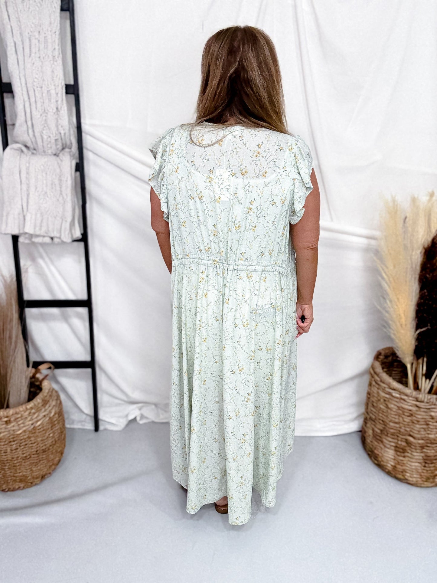 Floral Hi - Lo Kimono - Whiskey Skies - HEYSON