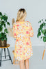 Floral Print Babydoll Dress - Whiskey Skies - ANDREE BY UNIT