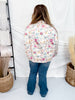 Floral Quilted Zip Up Jacket - Whiskey Skies - J.NNA