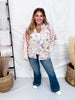 Floral Quilted Zip Up Jacket - Whiskey Skies - J.NNA