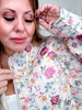Floral Quilted Zip Up Jacket - Whiskey Skies - J.NNA