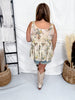 Floral Scoop Neck Mesh Tank Top - Whiskey Skies - SEW IN LOVE