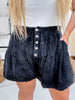 Flowy Western Chic "Range Riders" Black Shorts - Whiskey Skies - 2 FLY CO.