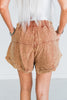 Flowy Western Chic "Range Riders" Saddle Colored Shorts - Whiskey Skies - 2 FLY CO.