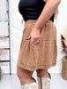 Flowy Western Chic "Range Riders" Saddle Colored Shorts - Whiskey Skies - 2 FLY CO.