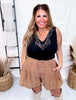 Flowy Western Chic "Range Riders" Saddle Colored Shorts - Whiskey Skies - 2 FLY CO.