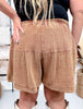 Flowy Western Chic "Range Riders" Saddle Colored Shorts - Whiskey Skies - 2 FLY CO.