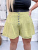 Flowy Western Range Rider Shorts In Green - Whiskey Skies - 2 FLY CO.