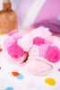 Fluffy Pink Pom Pom Slippers - Whiskey Skies - SHIRALEAH