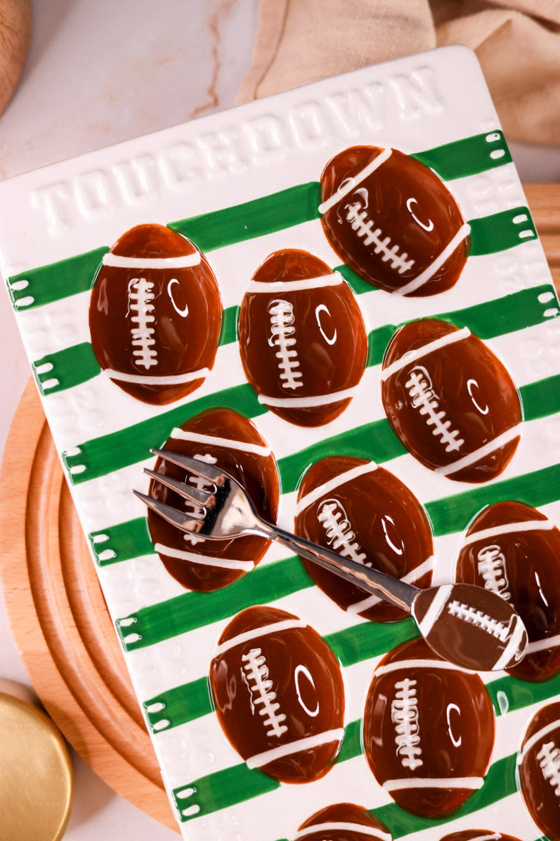 Football Field Deviled Egg Platter - Whiskey Skies - MUD PIE