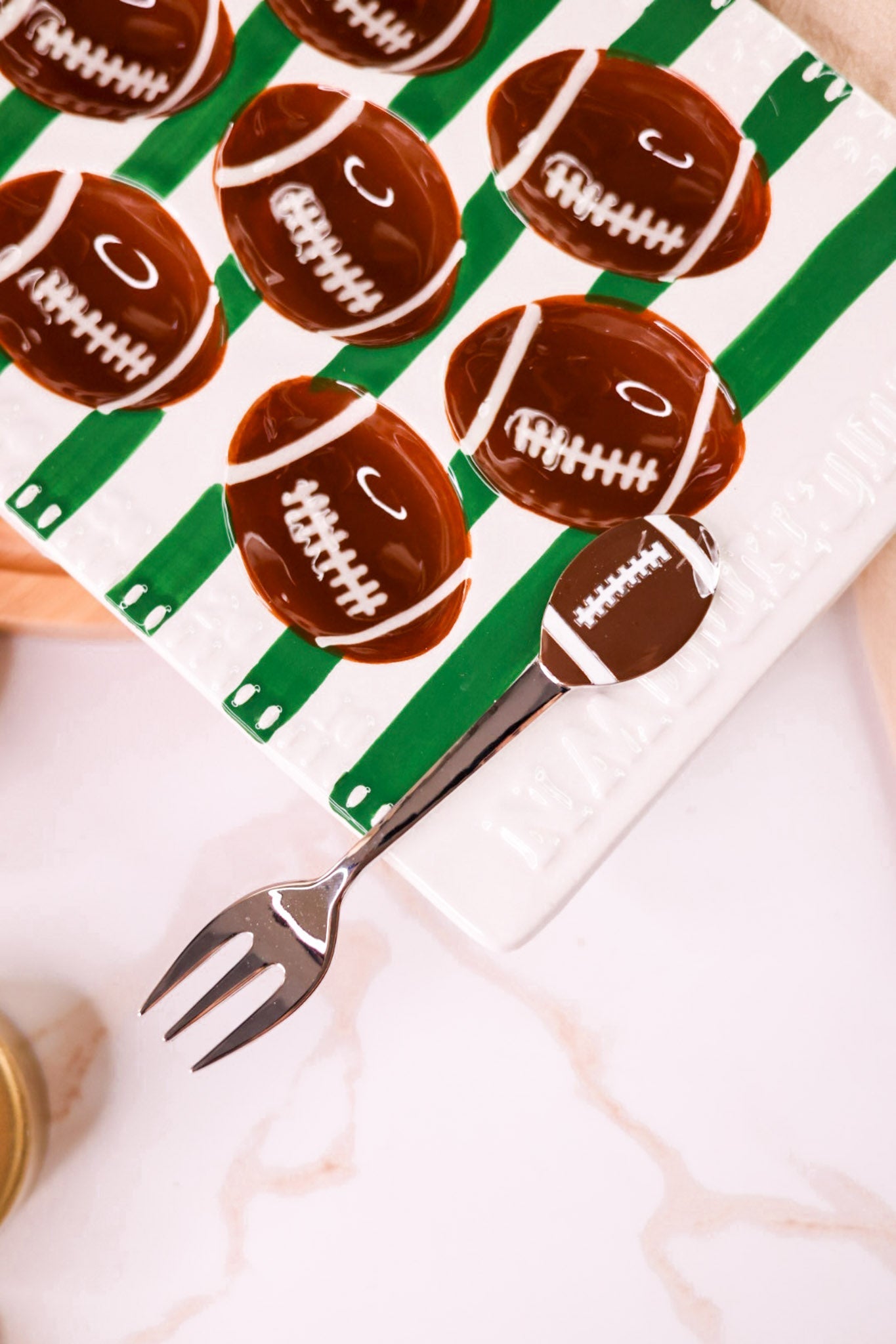 Football Field Deviled Egg Platter - Whiskey Skies - MUD PIE